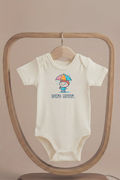 LilJoy Organic 100% Cotton I'M Going to My Mommy Printed Short Sleeve Baby Bo...