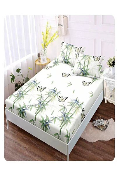 Pucioasa Bed cover with elastic + 2 pillowcases, Pucioasa, Double bed 160x200