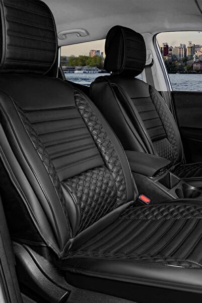 ACKSTORE غطاء مقعد سيارة أوبل كورسا بي متوافق مع الجلد شبه الكامل، طقم من 5 ق...