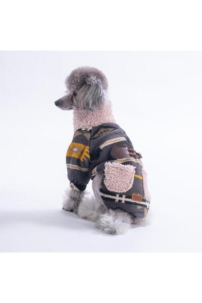 Pawstar Yellow Chicago Checks Ethnic Weave Ethnic Patterned Buttoned Dog Coat...
