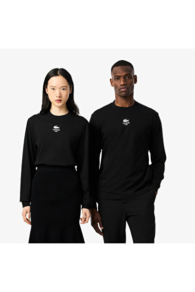 Lacoste تيشيرت مطبوع بأكمام طويلة - TH8135-00-031