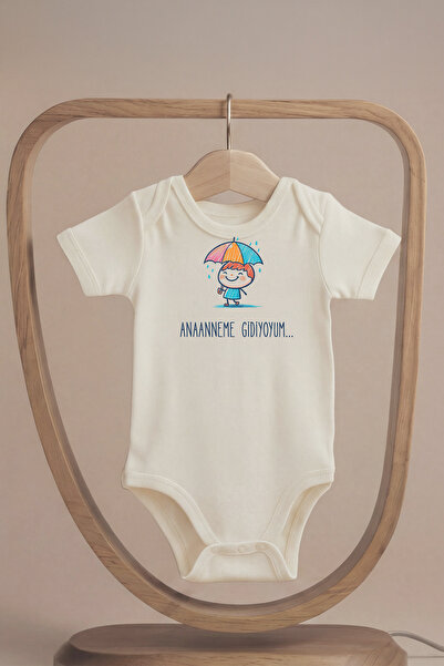 LilJoy Organic 100% Cotton I'M Going to My Grandmother Printed Short Sleeve B...