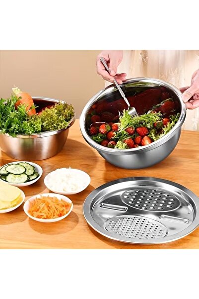 Elçi ElçiHome Paslanmaz Çelik Çok Fonksiyonlu Mutfak Rende Çok Amaçlı Rende