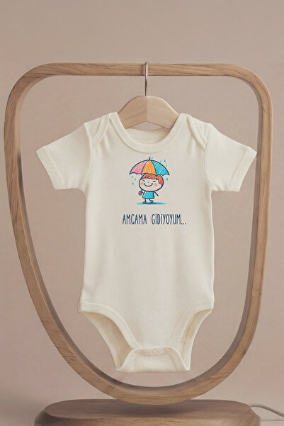 LilJoy Organic 100% Cotton I'M Going to See My Uncle Printed Short Sleeve Bab...