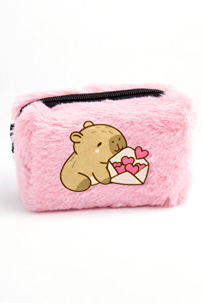 MakeWell Цветни детски портмонета с дизайн на капибара Плюшено детско портмон...