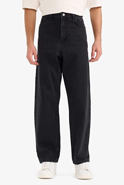 DeFacto Ανδρικό τζιν παντελόνι F2985AX/NM40 ΜΑΥΡΟ