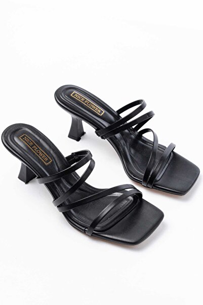 NiceDiffer Women's Sandals Slippers 7cm Heeled Casual Sandals