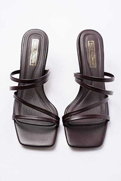 NiceDiffer Women's Sandals Slippers 7cm Heeled Casual Sandals