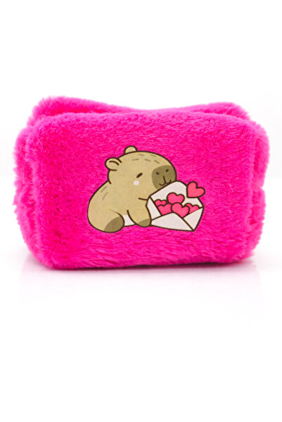 MakeWell Цветни детски портмонета с дизайн на капибара Плюшено детско портмон...