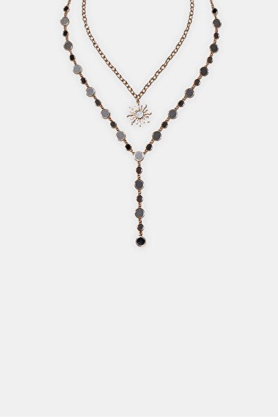 Stradivarius Set of 2 sun lariat necklaces