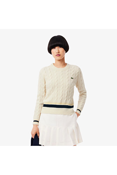 Lacoste Cable Knit Wool Sweater - AF4159-00-XFJ