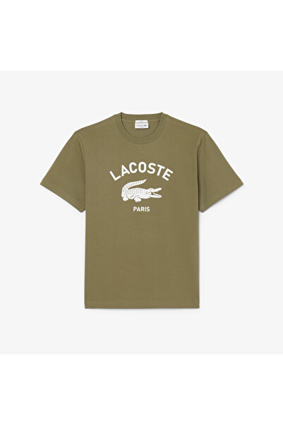Lacoste Signature Print Cotton T-shirt - TH2733-00-E9F
