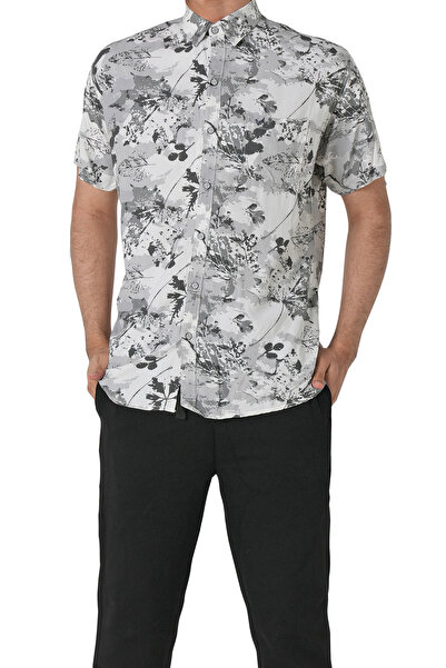 hendam قميص رجالي برسمات مشجرة عصرية