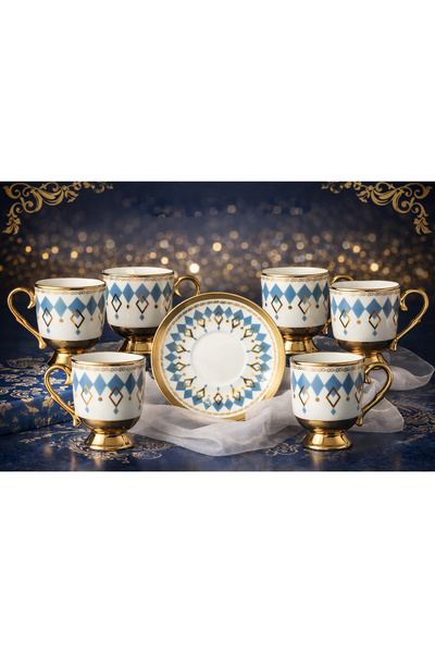 Gelincik Avoir Fincan Seti 6 Kişilik Cms5108 12 Parça Seramik