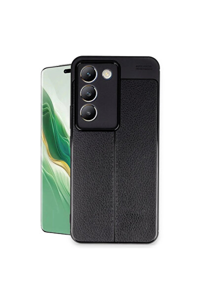 eco port غطاء حماية لهاتف فيفو V30 لايت 4G مع تركيز تلقائي - أسود