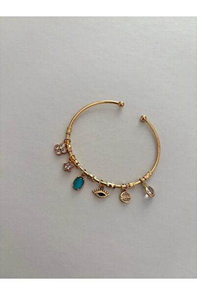 FASHION Nazar Blue Eye and Flower Figure Zircon Stone Charm Adjustable Light ...