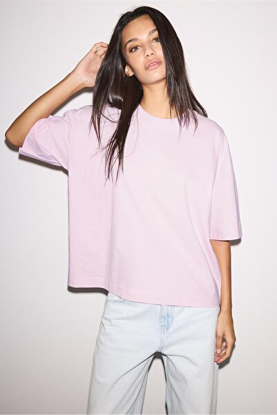 Stradivarius Kısa kollu oversize t-shirt