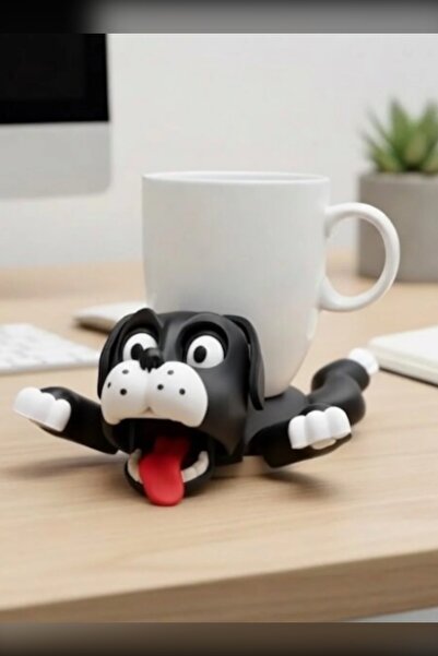 Genç 3D Hareketli Köpek Bardak Altlığı | Bardağa Sarılan Mekanik Kupa Tutucu ...