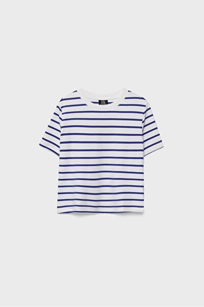 Stradivarius Basic heavy weight striped regular fit T-shirt
