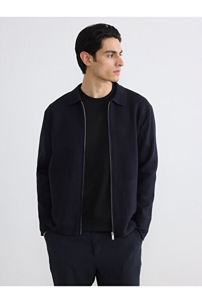 LC Waikiki Peak New Season Standard Fit Polo Neck Men's Knitwear Cardigan