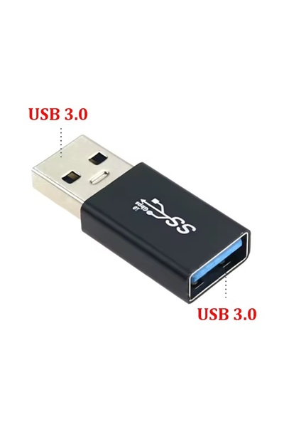 Bİ TIK BİLİŞİM USB 3.0 Adapter Connector USB to USB Converter 5 Gbps Female t...