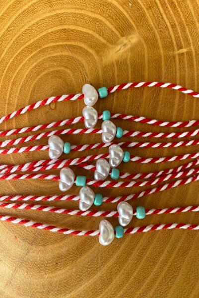 Shepidi 10-Piece Pearl Blue Bead Martenika Lucky Bracelet