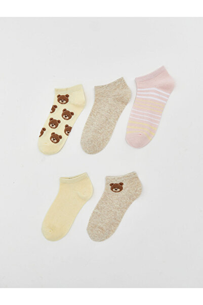 LC Waikiki Shining Choices Textured Women's Booties Socks 5-Piece from Shinin...