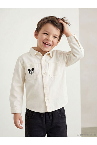 LC Waikiki Esvab • Modern & Distinctive Anime Character Embroidered Boys' Shirt
