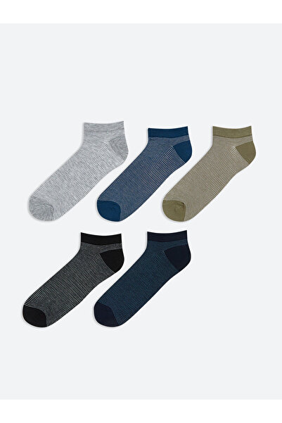 LC Waikiki Shining Choices from Shining Store Striped Men's Booties Socks 5-Pack