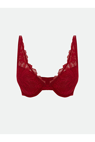 LC Waikiki Rmz Gi̇yi̇m Farkiyla Underwire Non-Padded Lace T-Shirt Bra