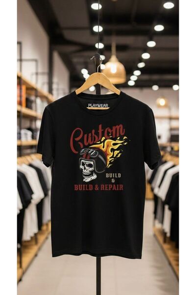 playwear PLAY WEAR Unisex Μπλουζάκι με στάμπα GUSTOM MTRCU με λαιμόκοψη Crew ...