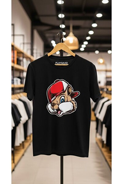 playwear PLAY WEAR Unisex Μπλουζάκι με στάμπα με λαιμόκοψη ποδηλάτου, με σχέδ...