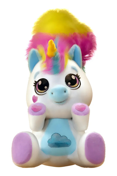 Royal Furry Tails Unicorn, Interactive Plush Toy with 30 Functions, Sounds an...