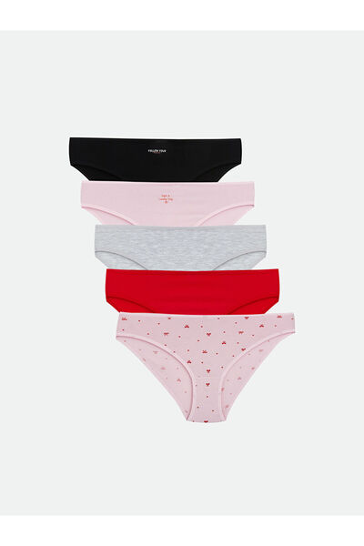 LC Waikiki Sparkling Choices Printed Bikini Briefs 5-Pack from Shining Store