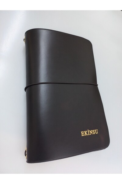 GALANDE Hakiki Deri A5 Defter Kabı - Kılıfı – El Yapımı - İçe Katlanan Model ...