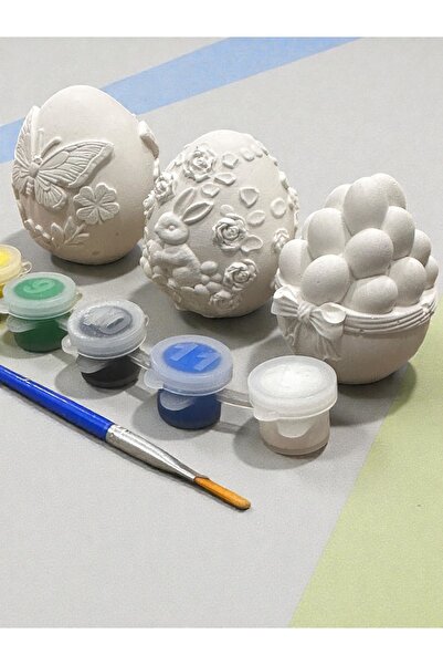 magnocandles Paskalya Yumurta 3’lü Taş Boyama Seti