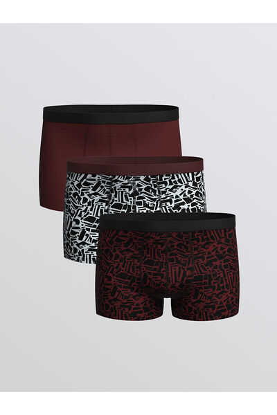 LC Waikiki Peak New Season Standard Fit Cotton Flexible Men's Boxer 3-Pack