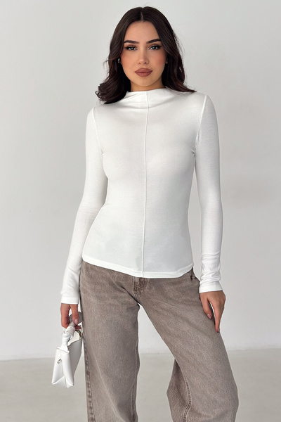 Noa&Noa Women's Stitched Detailed Fit Blouse – White Line