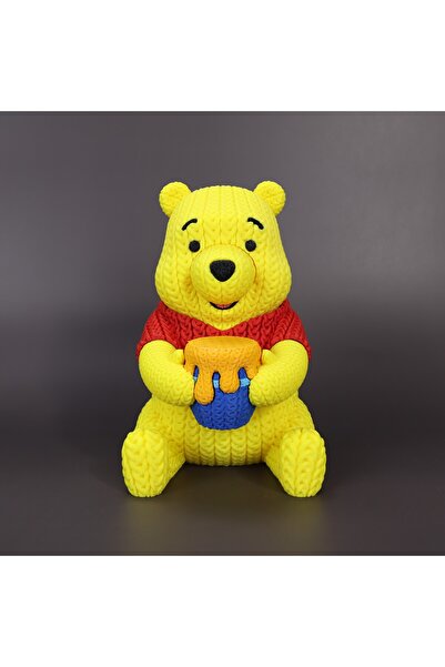 Fud3D Winnie the Pooh Knitted Look Figure 23 cm - Collectible Honey Bear Deco...