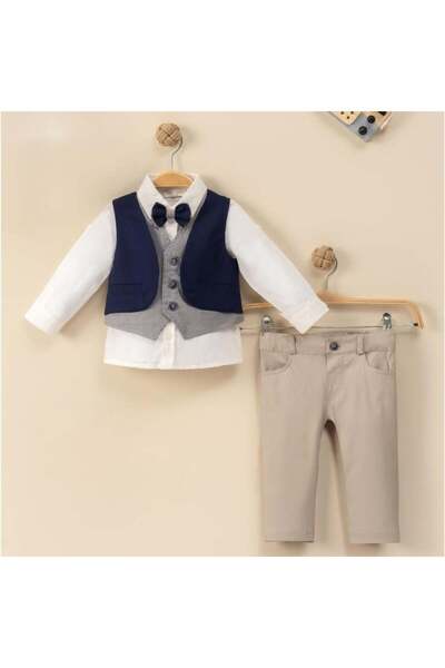 Generic Mini Gentle Boys Linen Set - 3 Pieces