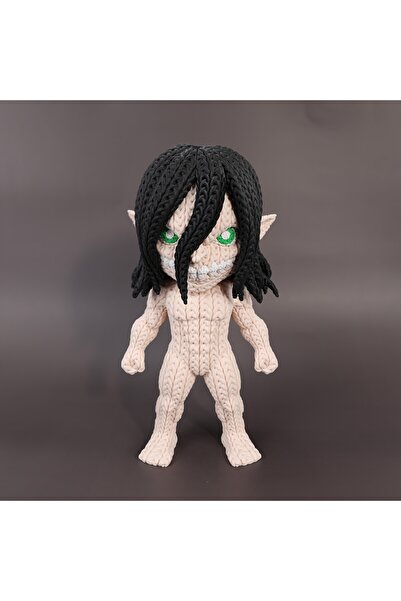 Fud3D Attack on Titan Titan Eren Örgü Görünümlü Figür 25 Cm - Attack Titan De...