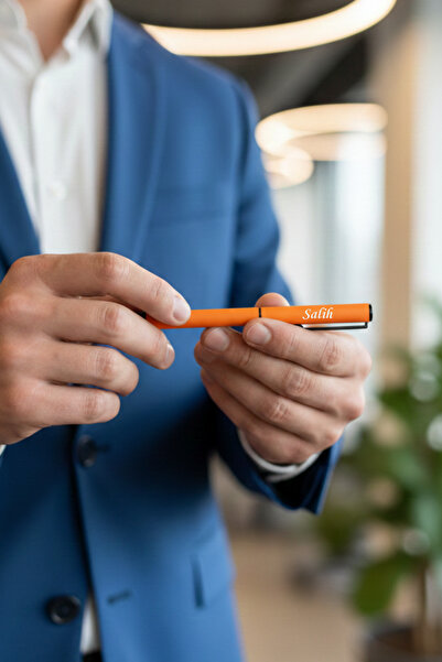 MEG TASARIM DÜNYASI Kişiye Özel İsim Yazılan Kutulu Renkli Tükenmez Roller Ka...