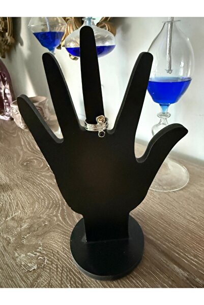 misstakıjewerly ÇELİK GÜMÜŞ RENK İKİ TAŞLI YÜZÜK