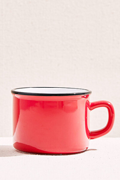 Paşabahçe Electrum Seramik Kupa Kırmızı