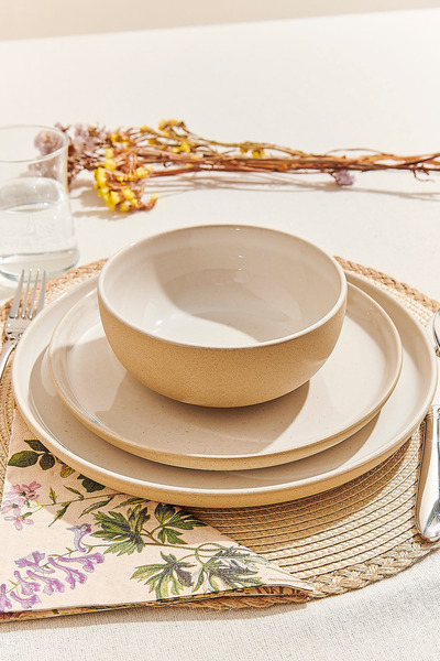 Paşabahçe Eco Seramik Pasta Tabağı Beyaz