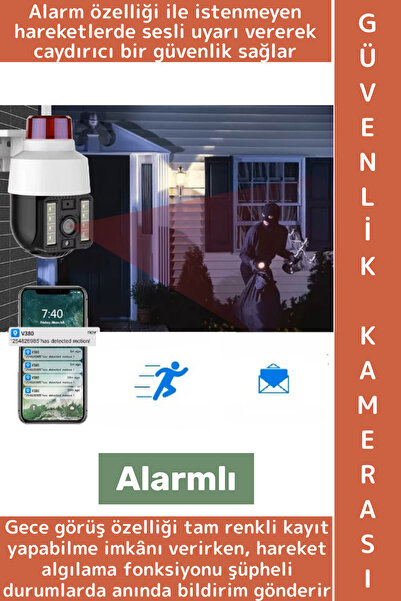 Wintoup Dış Mekan Ev Bebek Çocuk Odası Ofis İş Gece Görüş Hareket Algı Alarml...