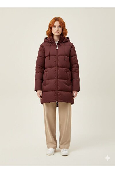 marvion Kadın Uzun Şişme Mont
