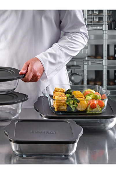 Paşabahçe Siyah Kapaklı Borcam Saklama Kabı 3.2 L