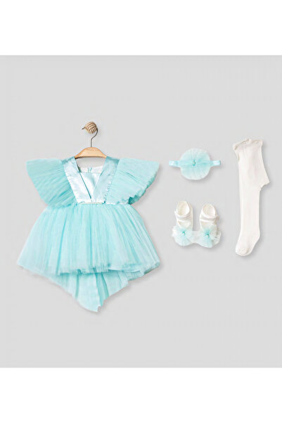 Pugi Baby Baby Girl Stylish Lace Mevlüt / Special Occasion Dress