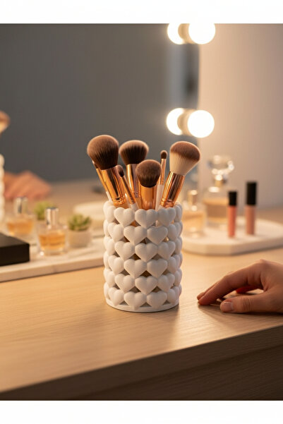 esa gaming Şık Heart cu model Organizator de machiaj – Suport pentru pixuri ș...